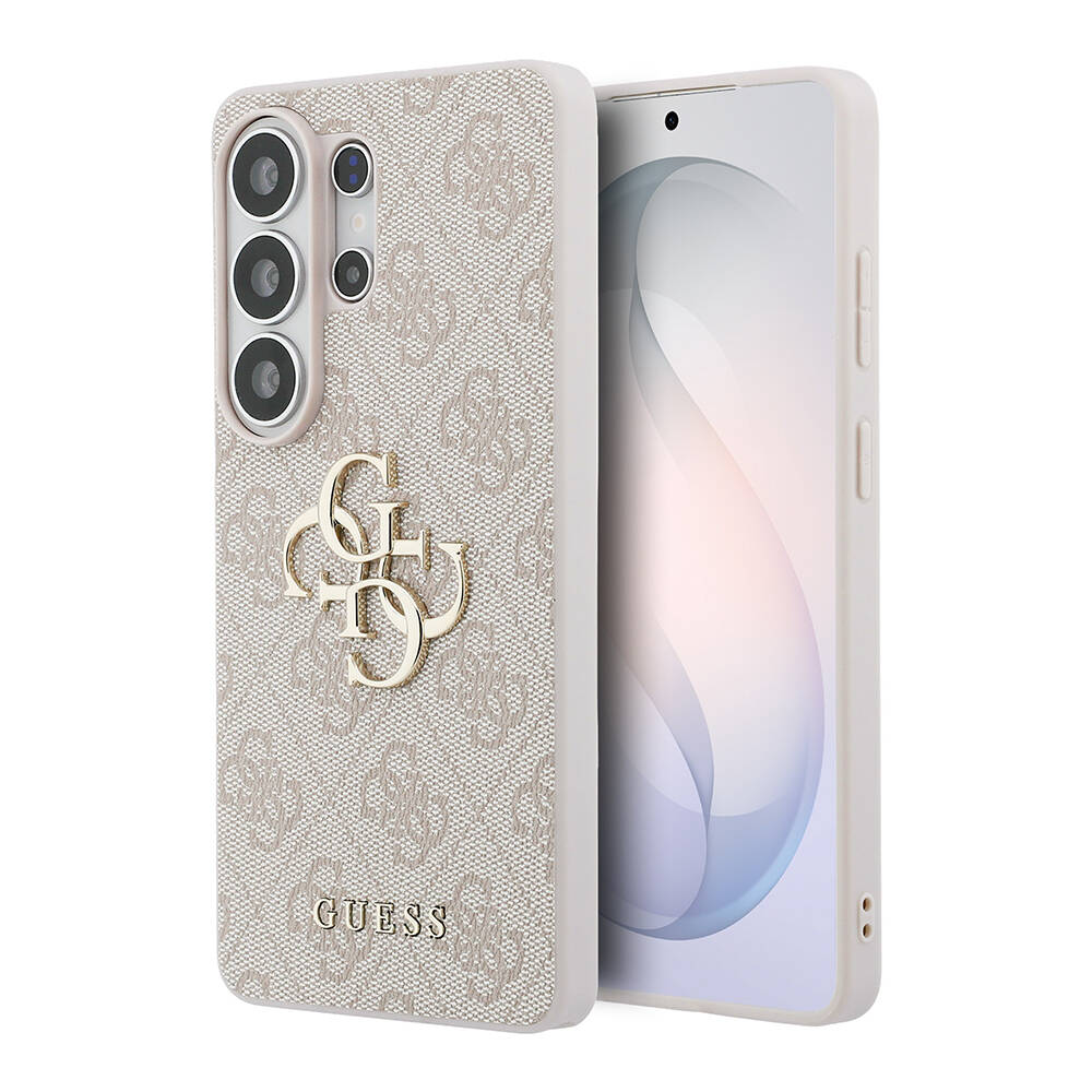Galaxy S26 Ultra Kılıf Guess Orjinal Lisanslı PU Deri Büyük Metal Logo Dizaynlı Kapak - 1