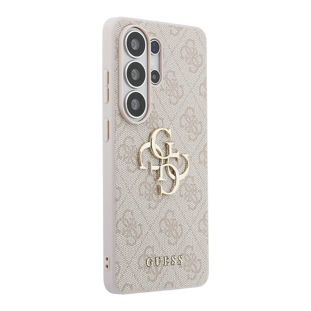 Galaxy S26 Ultra Kılıf Guess Orjinal Lisanslı PU Deri Büyük Metal Logo Dizaynlı Kapak - 4