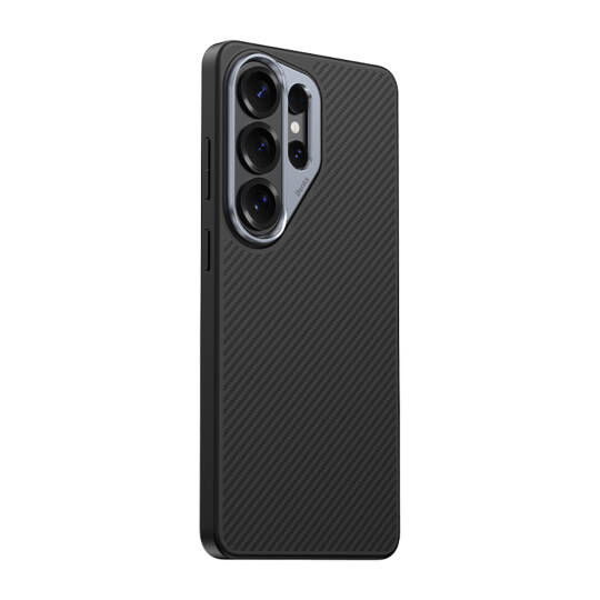 Galaxy S26 Ultra Kılıf Karbon Fiber M-safe Şarj Özellikli Benks Hybrid ArmorPro 600D Kevlar Kapak - 2
