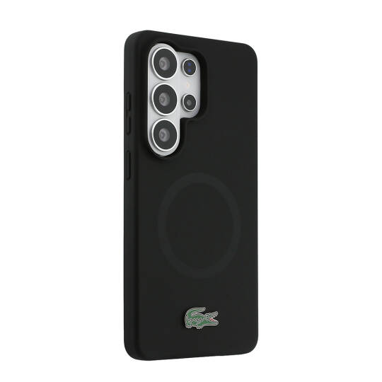 Galaxy S26 Ultra Kılıf Lacoste Orjinal Lisanslı M-safe Şarj Özellikli İkonik Logolu Metal Kamera Çerçeveli Silikon Kapak - 4
