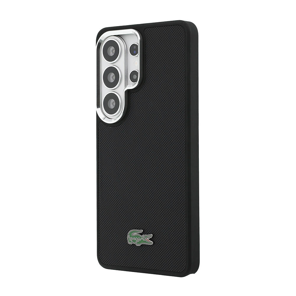 Galaxy S26 Ultra Kılıf Lacoste Orjinal Lisanslı PU Pike Desenli Arka Yüzey İkonik Timsah Metal Logolu Kapak - 2