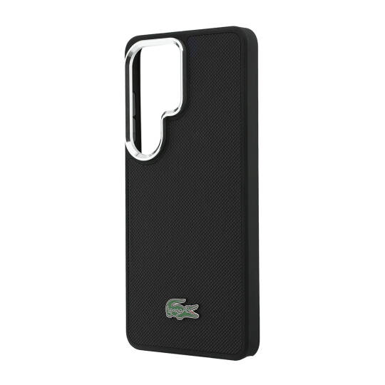 Galaxy S26 Ultra Kılıf Lacoste Orjinal Lisanslı PU Pike Desenli Arka Yüzey İkonik Timsah Metal Logolu Kapak - 5