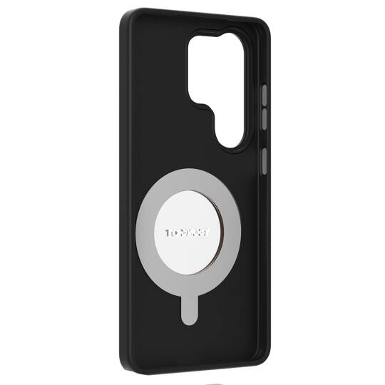 Galaxy S26 Ultra Kılıf M-safe Şarj Özellikli 360° Standlı Basit Mat Deri Desenli Youngkit Tech Leather Serisi Kapak - 12