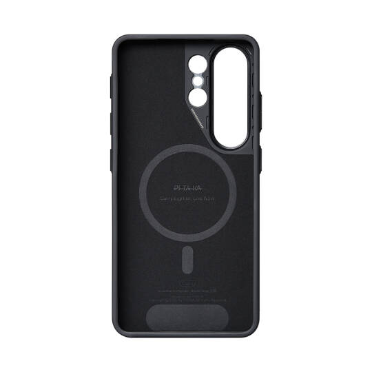 Galaxy S26 Ultra Kılıf M-safe Şarj Özellikli 600D Aramid Karbon Fiber Pitaka Cairn Serisi Black-Grey Twill Kapak - 2