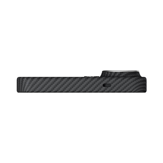 Galaxy S26 Ultra Kılıf M-safe Şarj Özellikli 600D Aramid Karbon Fiber Pitaka Ultra-Slim Classic Serisi Black-Grey Twill Kapak - 4