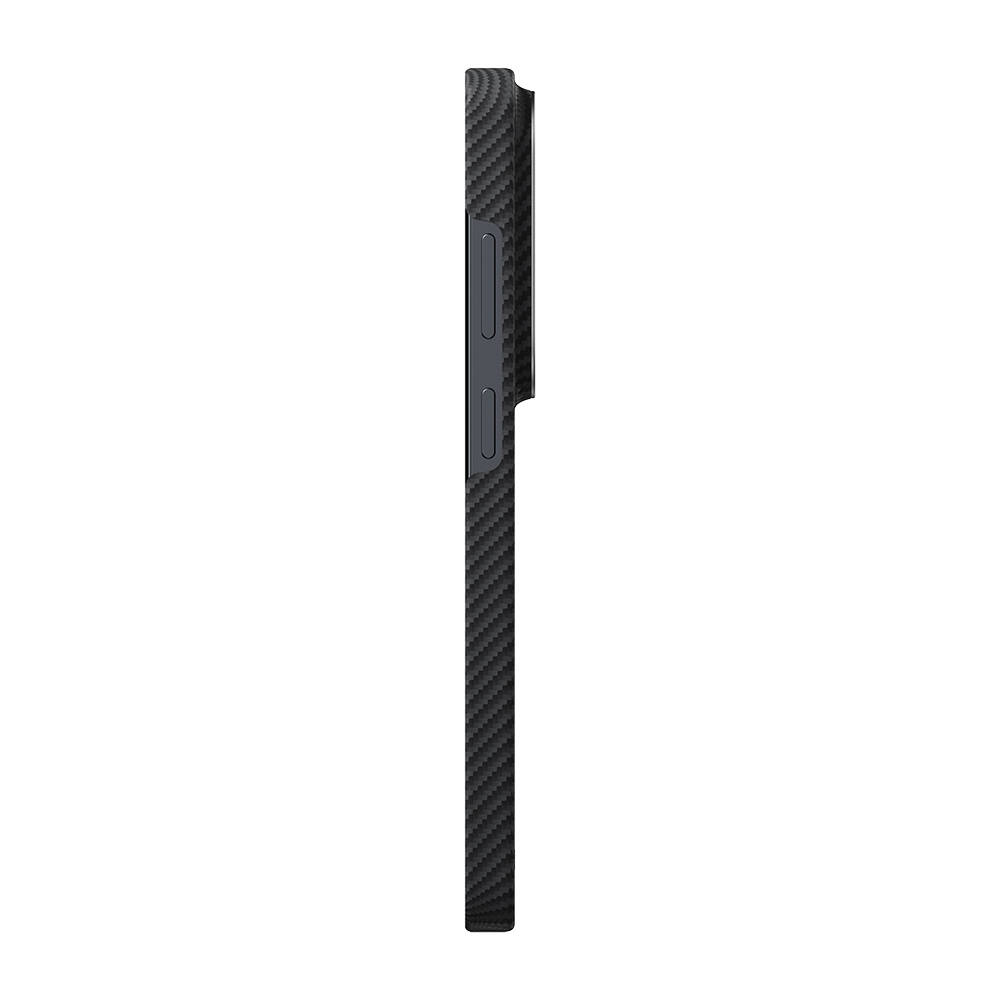 Galaxy S26 Ultra Kılıf M-safe Şarj Özellikli 600D Aramid Karbon Fiber Pitaka Ultra-Slim Classic Serisi Black-Grey Twill Kapak - 6