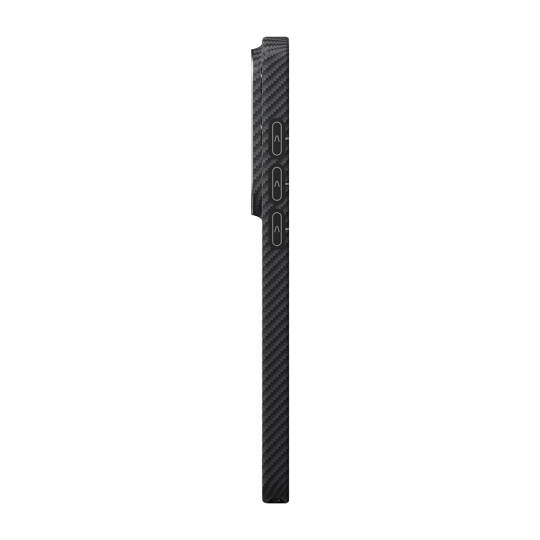 Galaxy S26 Ultra Kılıf M-safe Şarj Özellikli 600D Aramid Karbon Fiber Pitaka Ultra-Slim Classic Serisi Black-Grey Twill Kapak - 7