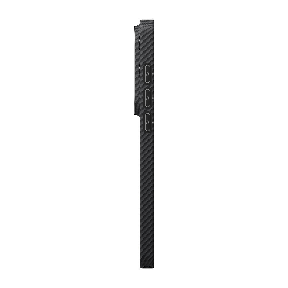 Galaxy S26 Ultra Kılıf M-safe Şarj Özellikli 600D Aramid Karbon Fiber Pitaka Ultra-Slim Classic Serisi Black-Grey Twill Kapak - 7