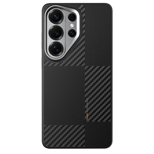 Galaxy S26 Ultra Kılıf M-safe Şarj Özellikli 600D Metal Kamera Çerçeveli Raptic Aramid Dual Serisi Karbon Kapak