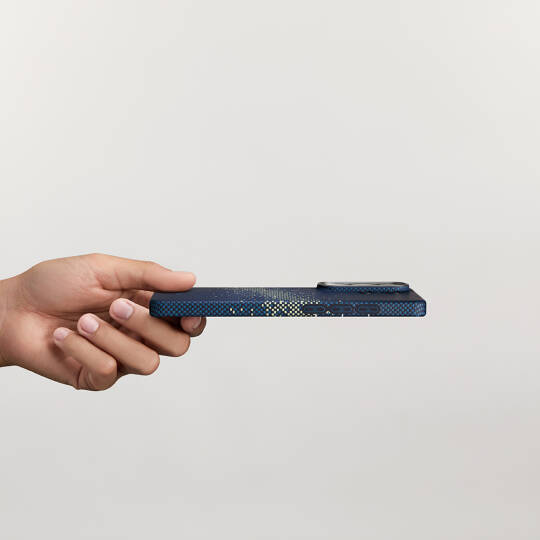 Galaxy S26 Ultra Kılıf M-safe Şarj Özellikli Aramid Karbon Fiber Pitaka Tactile Woven Starpeak Edge Serisi Milky Way Galaxy Kapak - 11