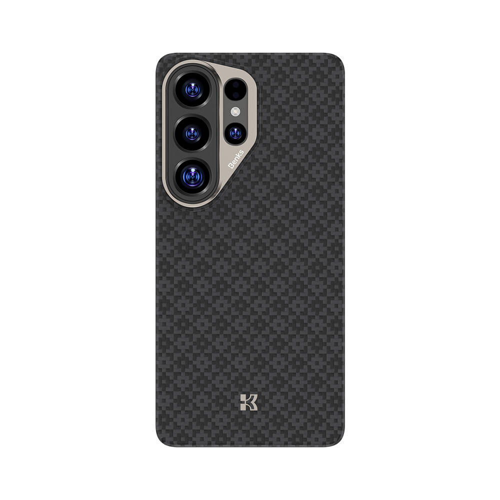 Galaxy S26 Ultra Kılıf M-Safe Şarj Özellikli Benks ArmorAir ArmorGrid Serisi Kevlar Karbon Kapak - 28