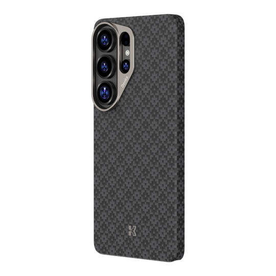 Galaxy S26 Ultra Kılıf M-Safe Şarj Özellikli Benks ArmorAir ArmorGrid Serisi Kevlar Karbon Kapak - 31