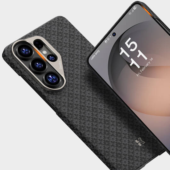 Galaxy S26 Ultra Kılıf M-Safe Şarj Özellikli Benks ArmorAir ArmorGrid Serisi Kevlar Karbon Kapak - 35