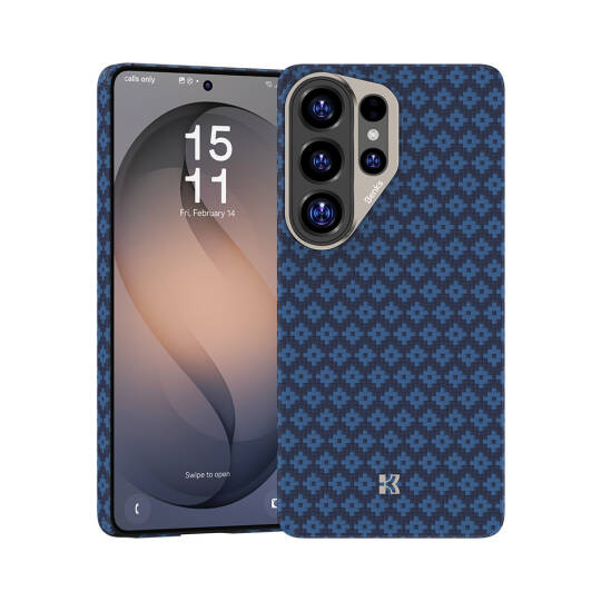 Galaxy S26 Ultra Kılıf M-Safe Şarj Özellikli Benks ArmorAir ArmorGrid Serisi Kevlar Karbon Kapak - 20