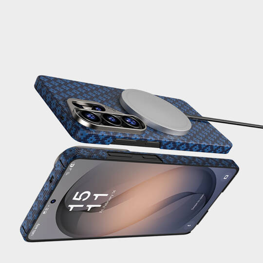 Galaxy S26 Ultra Kılıf M-Safe Şarj Özellikli Benks ArmorAir ArmorGrid Serisi Kevlar Karbon Kapak - 23