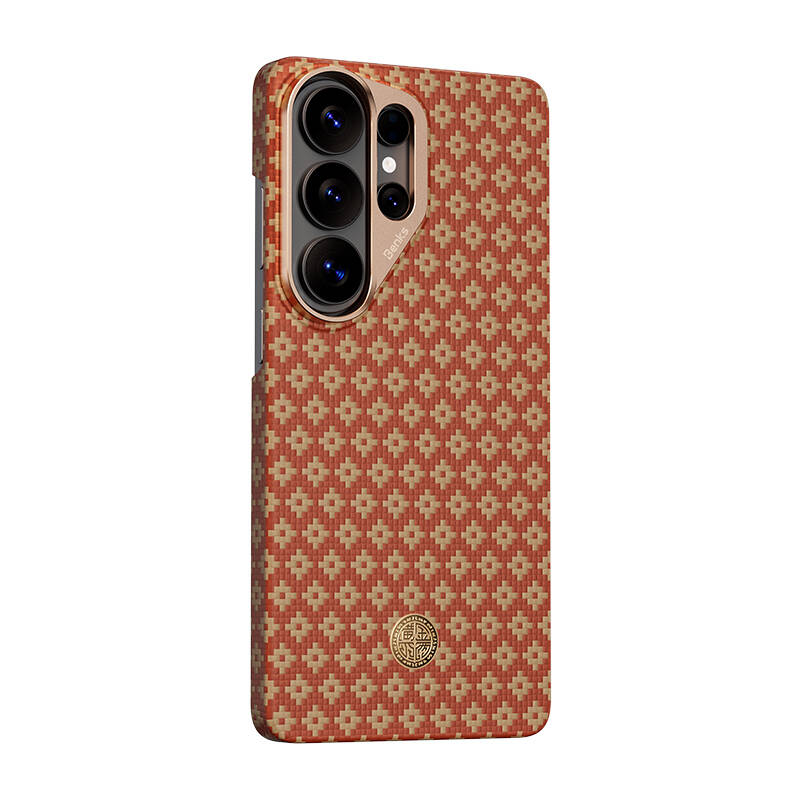 Galaxy S26 Ultra Kılıf M-Safe Şarj Özellikli Benks ArmorAir ArmorGrid Serisi Kevlar Karbon Kapak - 14