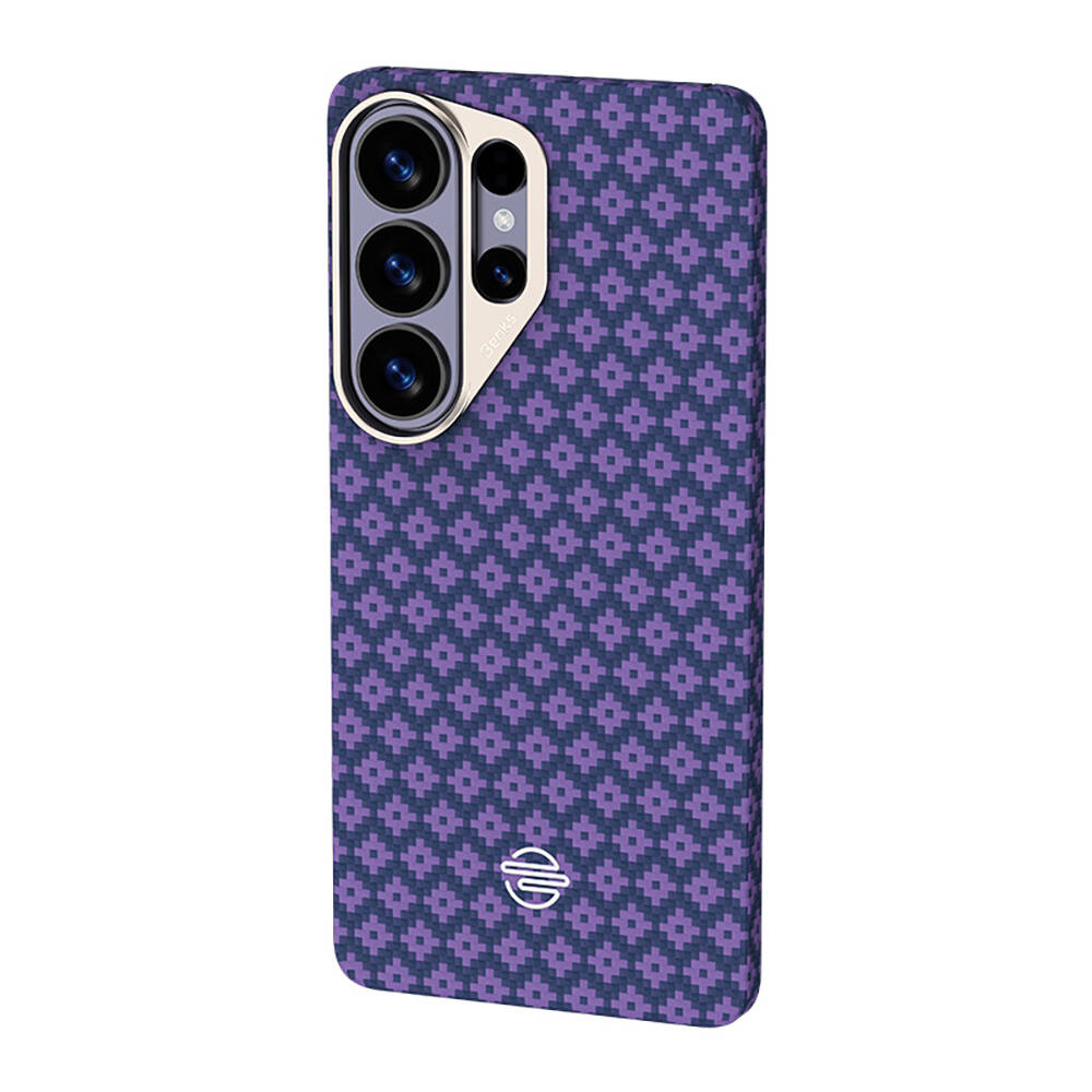 Galaxy S26 Ultra Kılıf M-Safe Şarj Özellikli Benks ArmorAir ArmorGrid Serisi Kevlar Karbon Kapak - 2