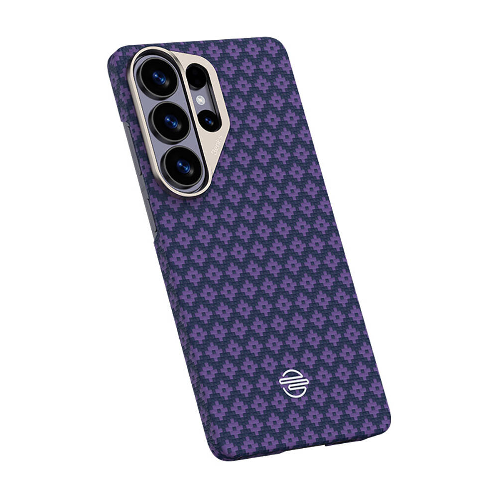 Galaxy S26 Ultra Kılıf M-Safe Şarj Özellikli Benks ArmorAir ArmorGrid Serisi Kevlar Karbon Kapak - 3