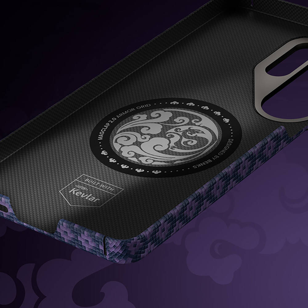 Galaxy S26 Ultra Kılıf M-Safe Şarj Özellikli Benks ArmorAir ArmorGrid Serisi Kevlar Karbon Kapak - 8
