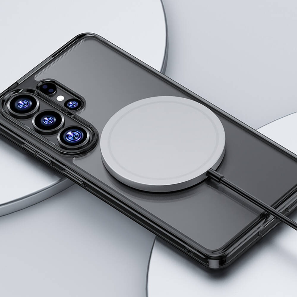 Galaxy S26 Ultra Kılıf M-safe Şarj Özellikli Benks Crystal Serisi Şeffaf Kapak - 6
