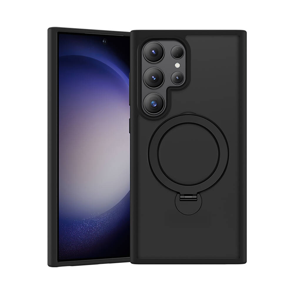 Galaxy S26 Ultra Kılıf M-safe Şarj Özellikli Benks Standlı Mist Protective Kapak - 3