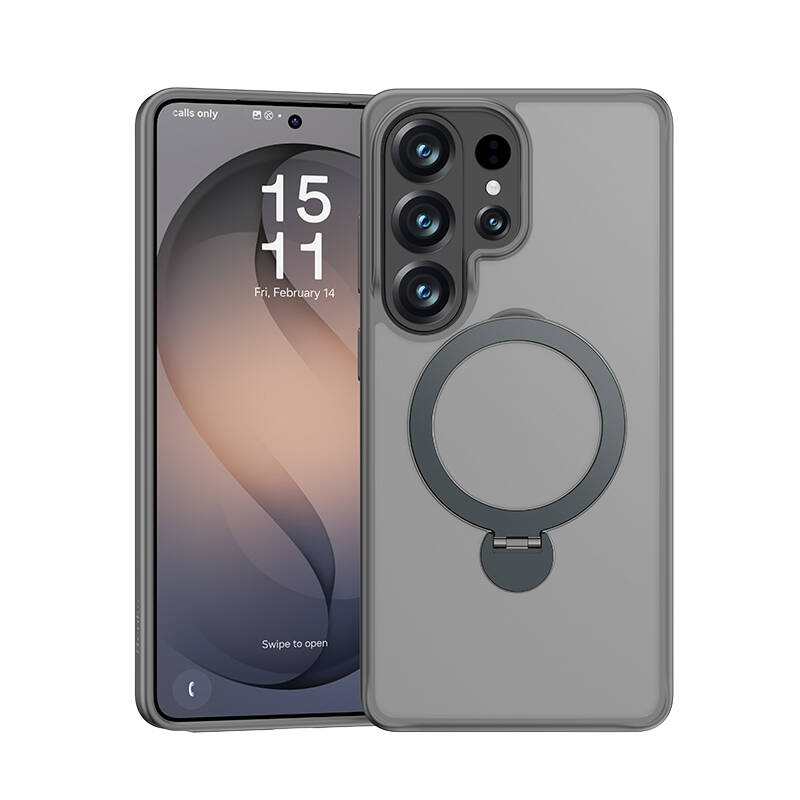 Galaxy S26 Ultra Kılıf M-safe Şarj Özellikli Benks Standlı Mist Protective Kapak - 1