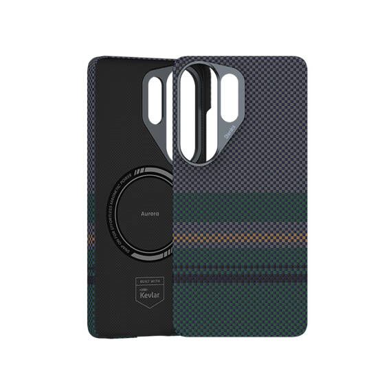 Galaxy S26 Ultra Kılıf M-safe Şarj Özellikli Karbon Fiber Tasarımlı Benks Aurora ArmorAir Kevlar Kapak - 2