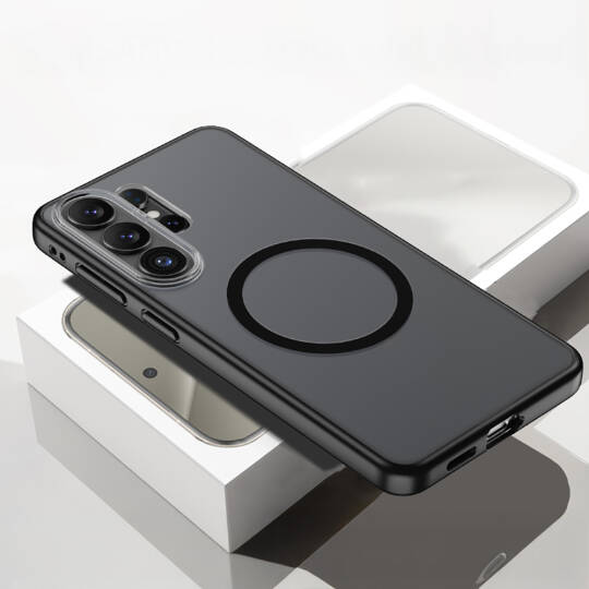 Galaxy S26 Ultra Kılıf M-safe Şarj Özellikli Mat Arka Yüzey Wlons Lola Kapak - 4
