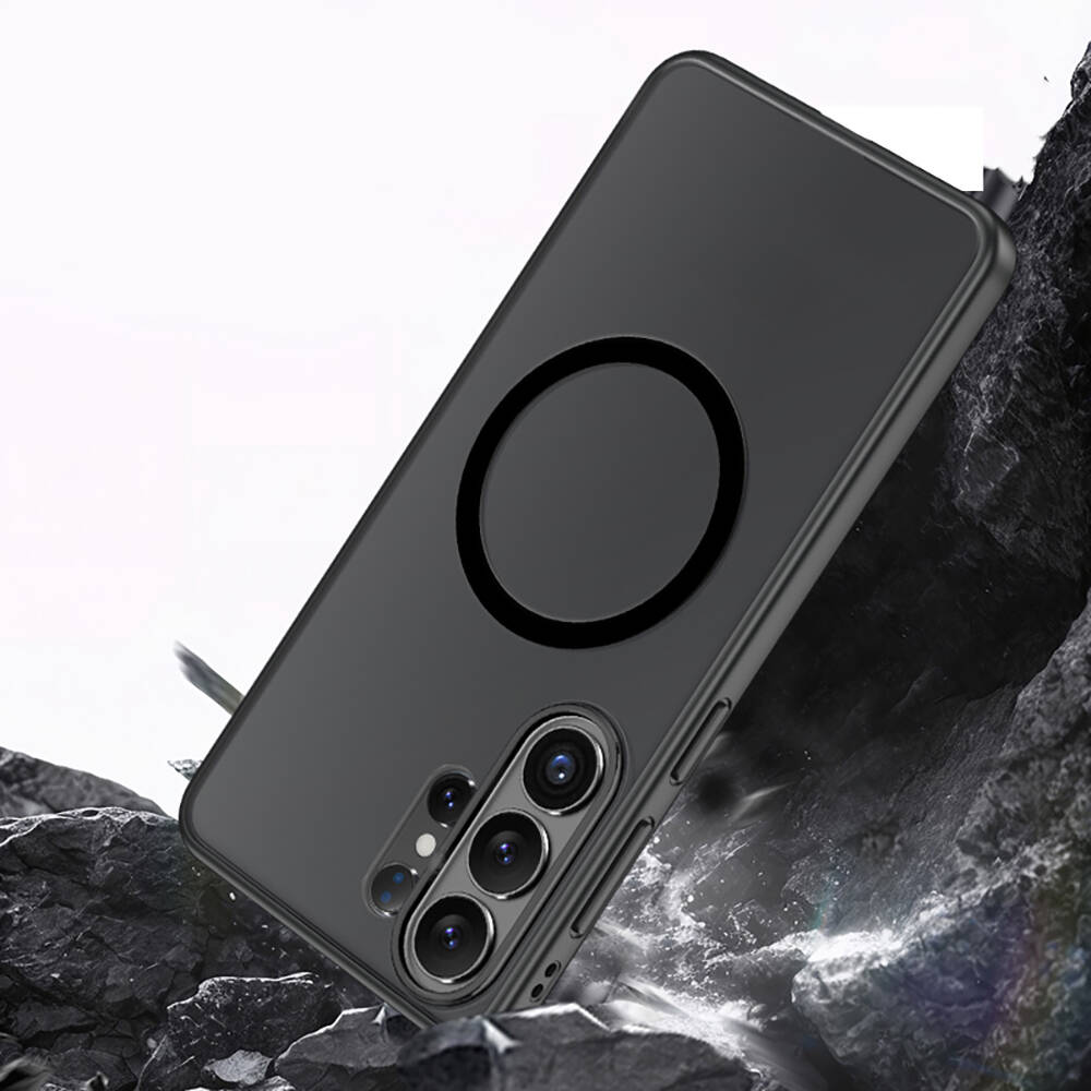 Galaxy S26 Ultra Kılıf M-safe Şarj Özellikli Mat Arka Yüzey Wlons Lola Kapak - 6
