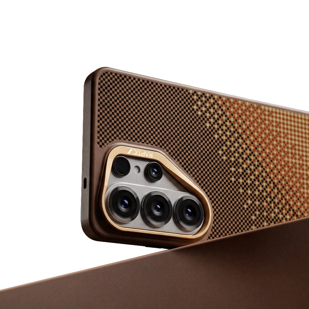 Galaxy S26 Ultra Kılıf M-safe Şarj Özellikli Raptic Aramid Skin Dual Serisi Karbon Kapak - 13