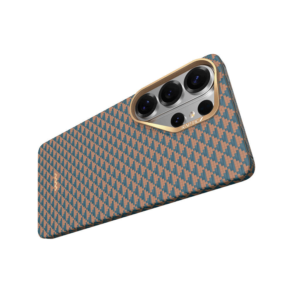 Galaxy S26 Ultra Kılıf M-safe Şarj Özellikli Raptic Aramid Skin Origin Serisi Karbon Kapak - 4