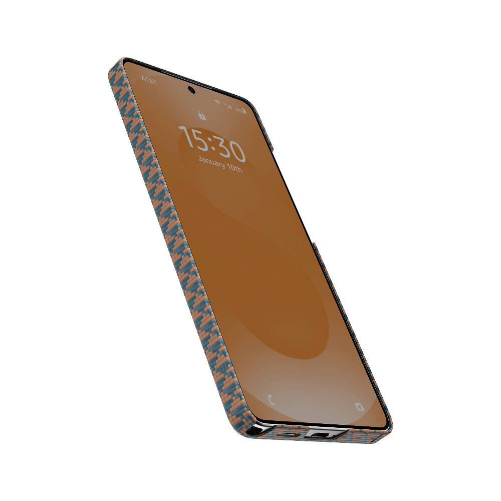 Galaxy S26 Ultra Kılıf M-safe Şarj Özellikli Raptic Aramid Skin Origin Serisi Karbon Kapak - 7