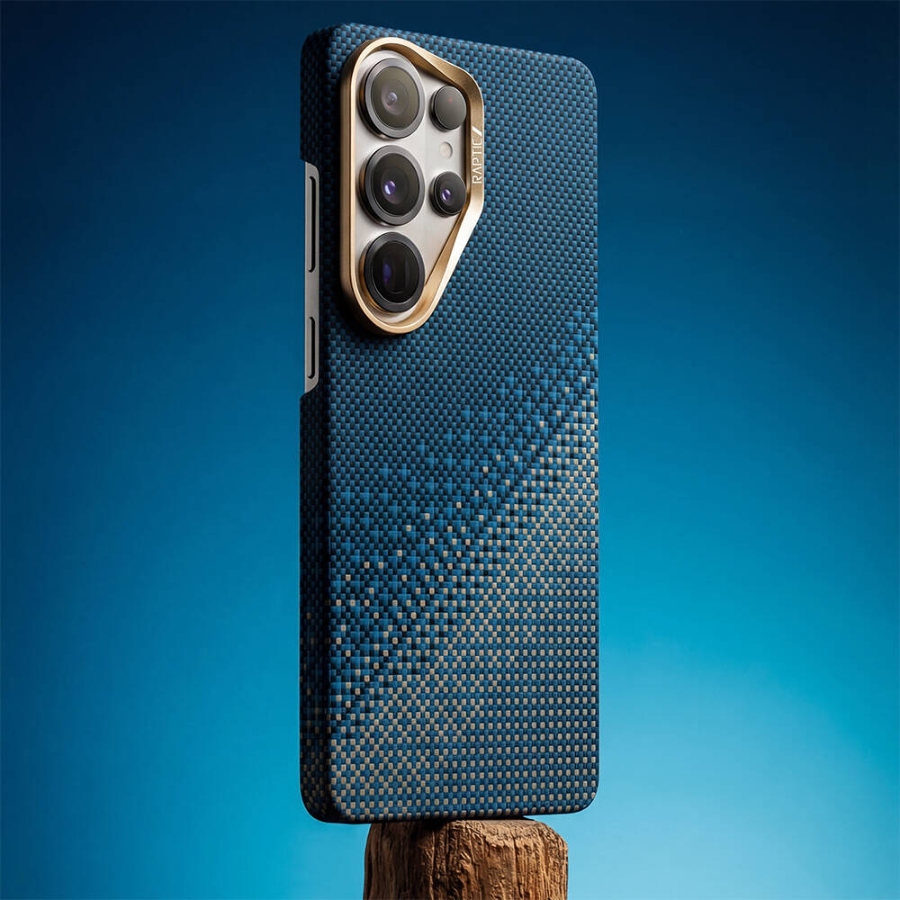 Galaxy S26 Ultra Kılıf M-safe Şarj Özellikli Raptic Aramid Skin Serisi Karbon Kapak - 13