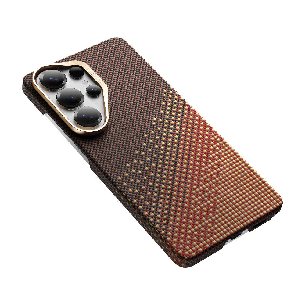 Galaxy S26 Ultra Kılıf M-safe Şarj Özellikli Raptic Aramid Skin Serisi Karbon Kapak - 4