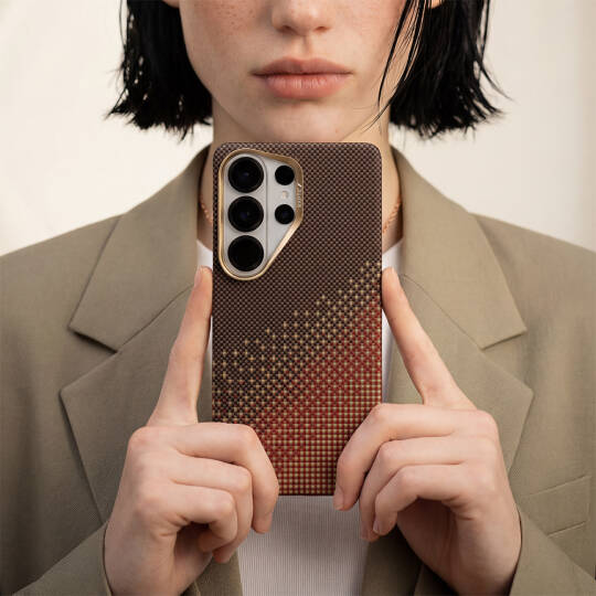 Galaxy S26 Ultra Kılıf M-safe Şarj Özellikli Raptic Aramid Skin Serisi Karbon Kapak - 10