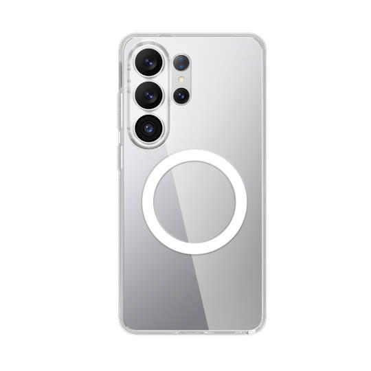 Galaxy S26 Ultra Kılıf M-safe Şarj Özellikli Transparan Sert PC Wlons Pita Kapak - 9