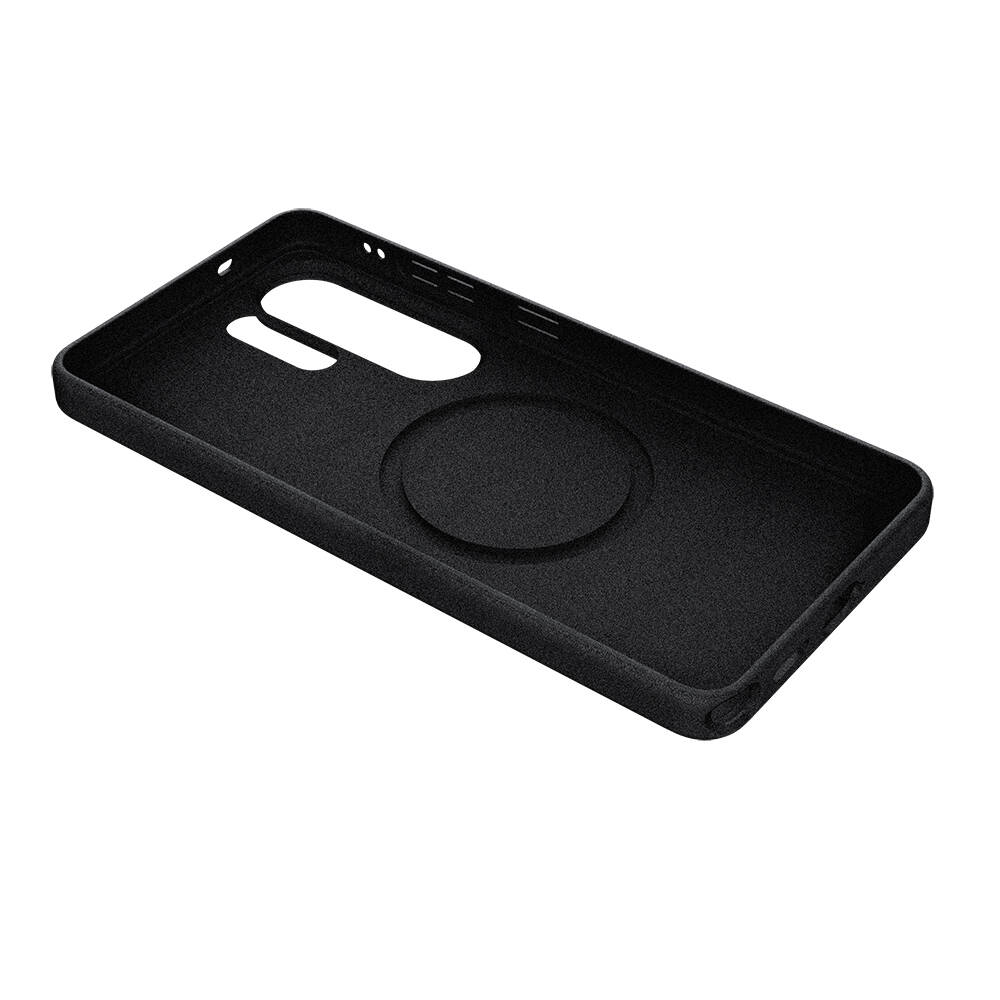 Galaxy S26 Ultra Kılıf M-safe Şarj Özellikli Velvet-Fluff Kaplama Wlons Adev Kapak - 8