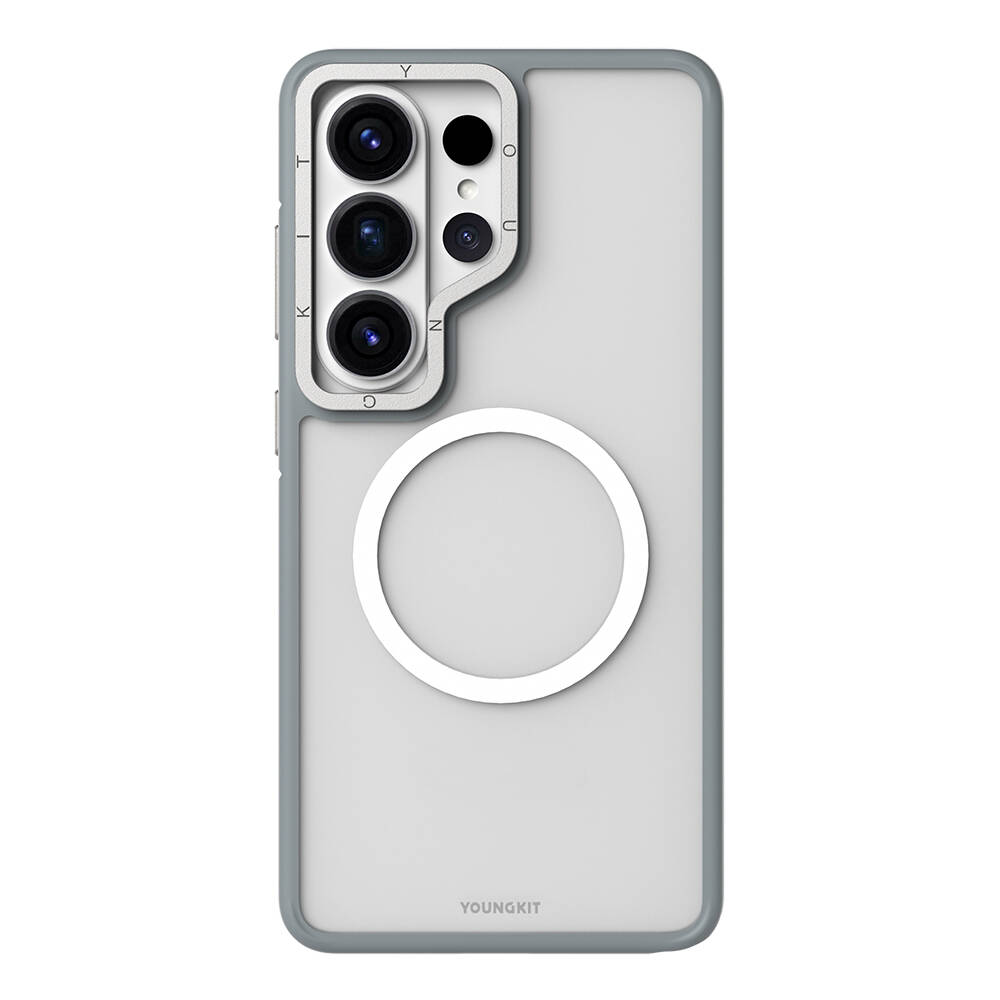 Galaxy S26 Ultra Kılıf M-safe Şarj Özellikli Youngkit Rock Sand Serisi Kapak - 9