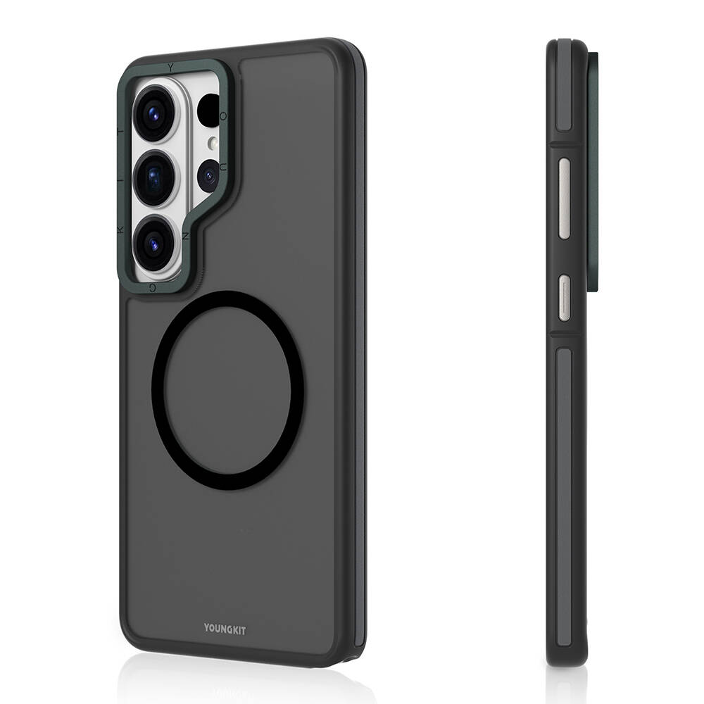 Galaxy S26 Ultra Kılıf M-safe Şarj Özellikli Youngkit Rock Sand Serisi Kapak - 6