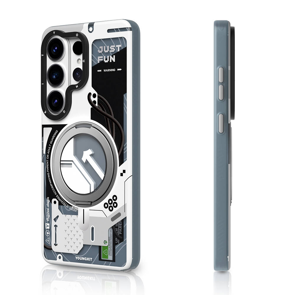 Galaxy S26 Ultra Kılıf M-safe Şarj Özellikli Youngkit Starship Serisi Kapak - 8