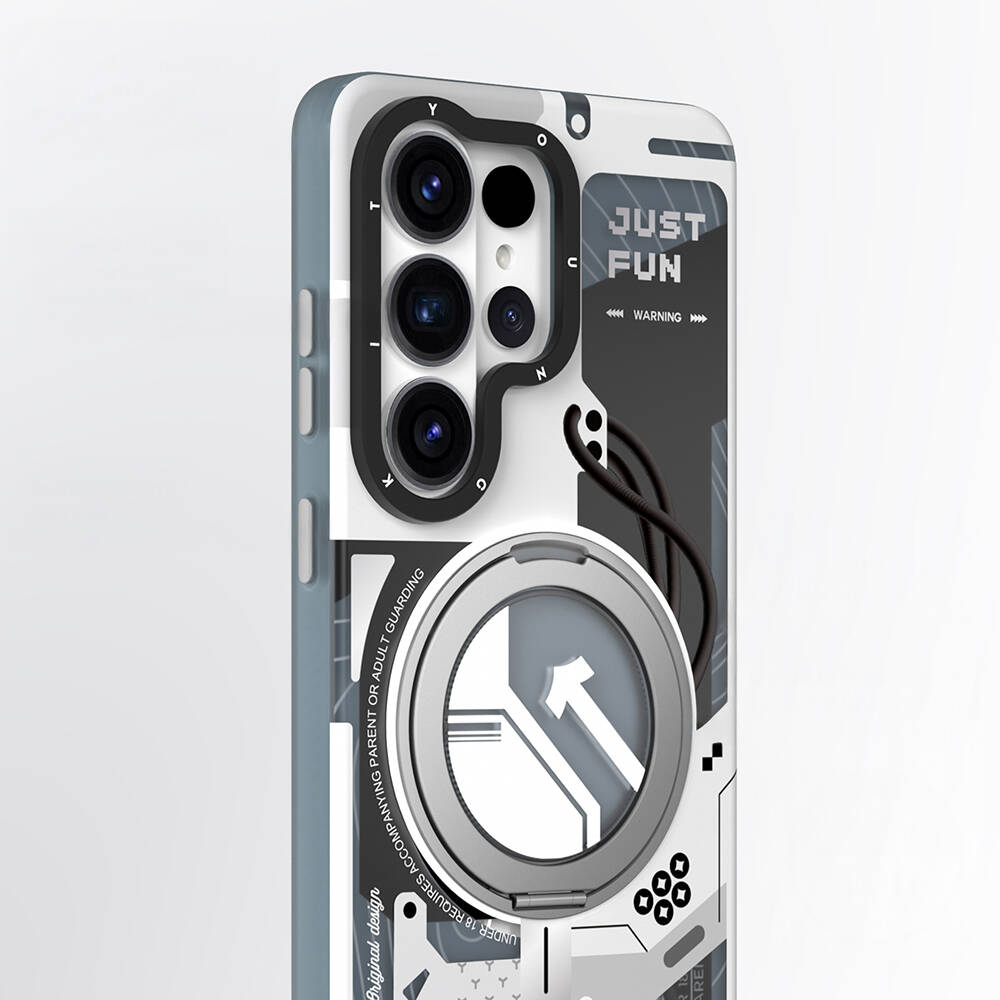 Galaxy S26 Ultra Kılıf M-safe Şarj Özellikli Youngkit Starship Serisi Kapak - 9