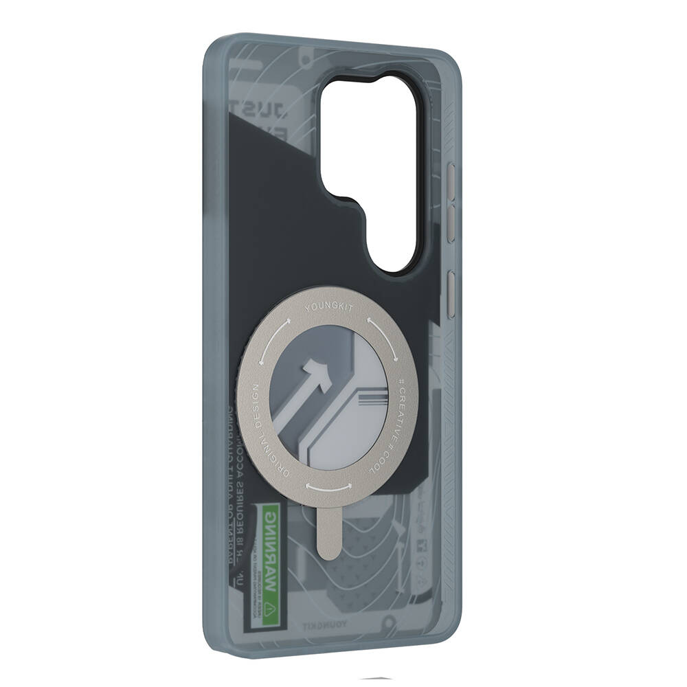 Galaxy S26 Ultra Kılıf M-safe Şarj Özellikli Youngkit Starship Serisi Kapak - 12