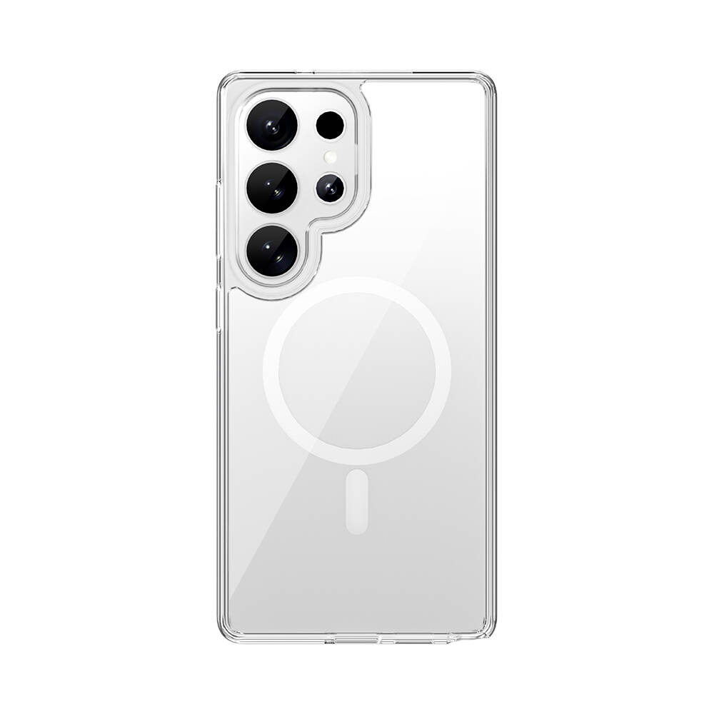 Galaxy S26 Ultra Kılıf Wiwu MCC-101 iShield Pro Serisi M-safe Şarj Özellikli Crystal Sert PC Kapak - 5
