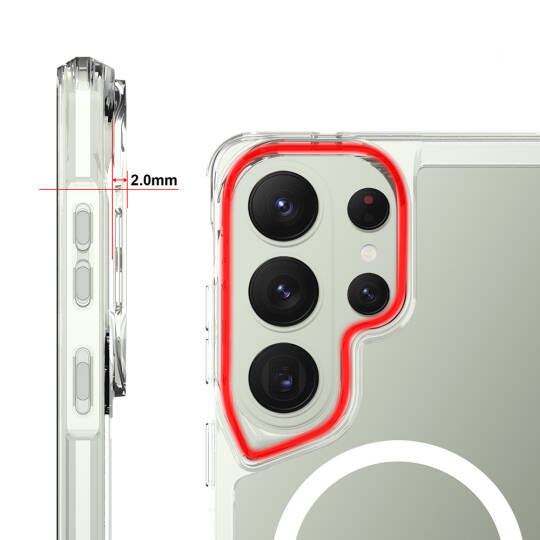Galaxy S26 Ultra Kılıf Zore M-safe Şarj Özellikli T-Max M-safe Kapak - 3