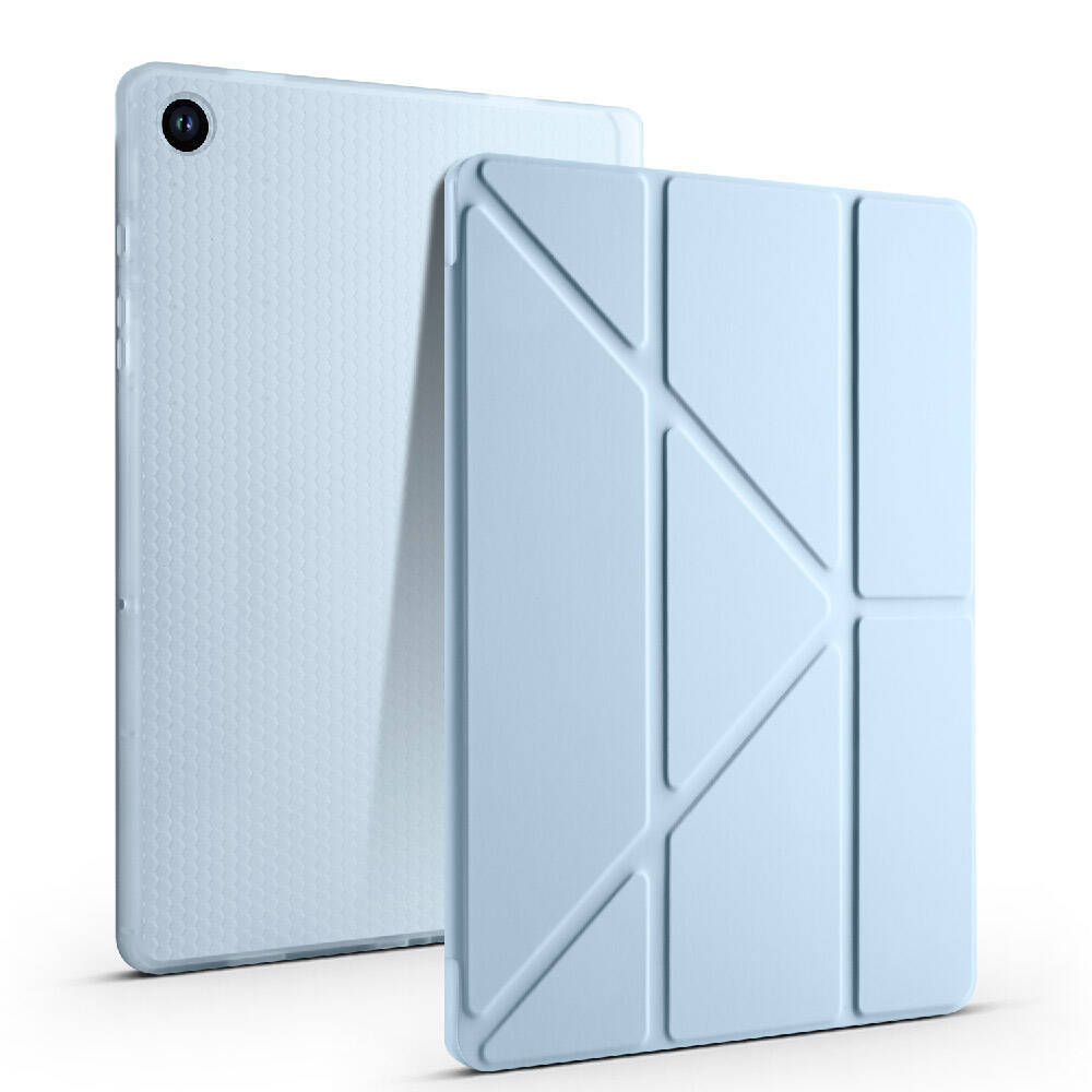 Galaxy Tab A11 Kılıf Zore Tri Folding Kalem Bölmeli Standlı Kılıf - 16