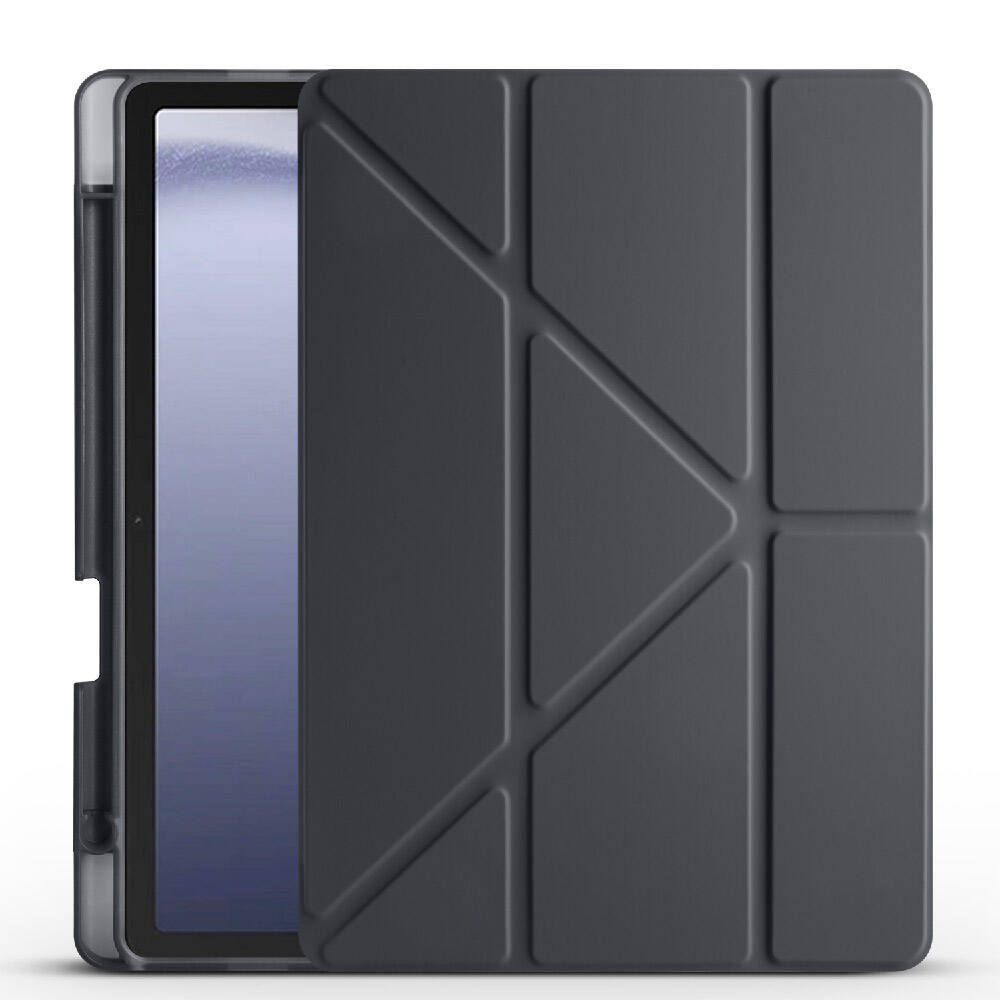 Galaxy Tab A11 Kılıf Zore Tri Folding Kalem Bölmeli Standlı Kılıf - 9