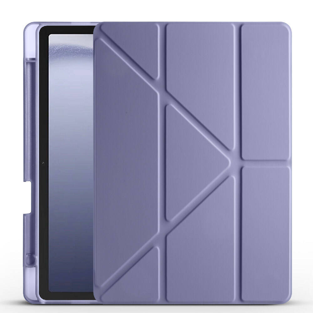 Galaxy Tab A11 Kılıf Zore Tri Folding Kalem Bölmeli Standlı Kılıf - 3