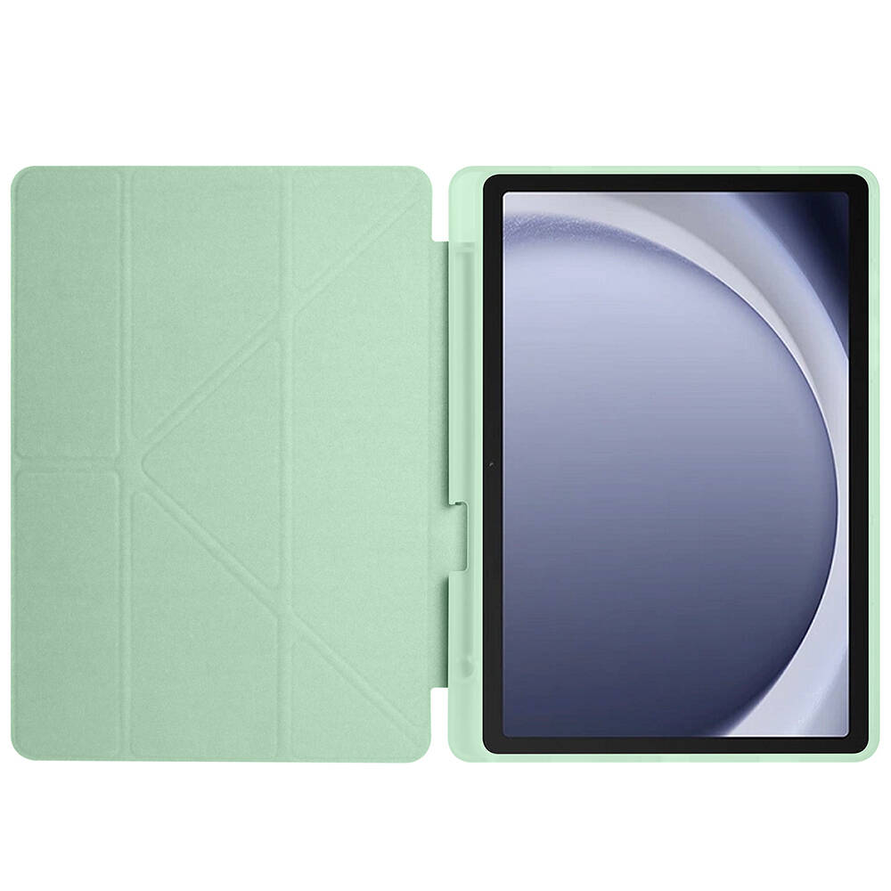Galaxy Tab A11 Plus Kılıf Zore Tri Folding Kalem Bölmeli Standlı Kılıf - 14