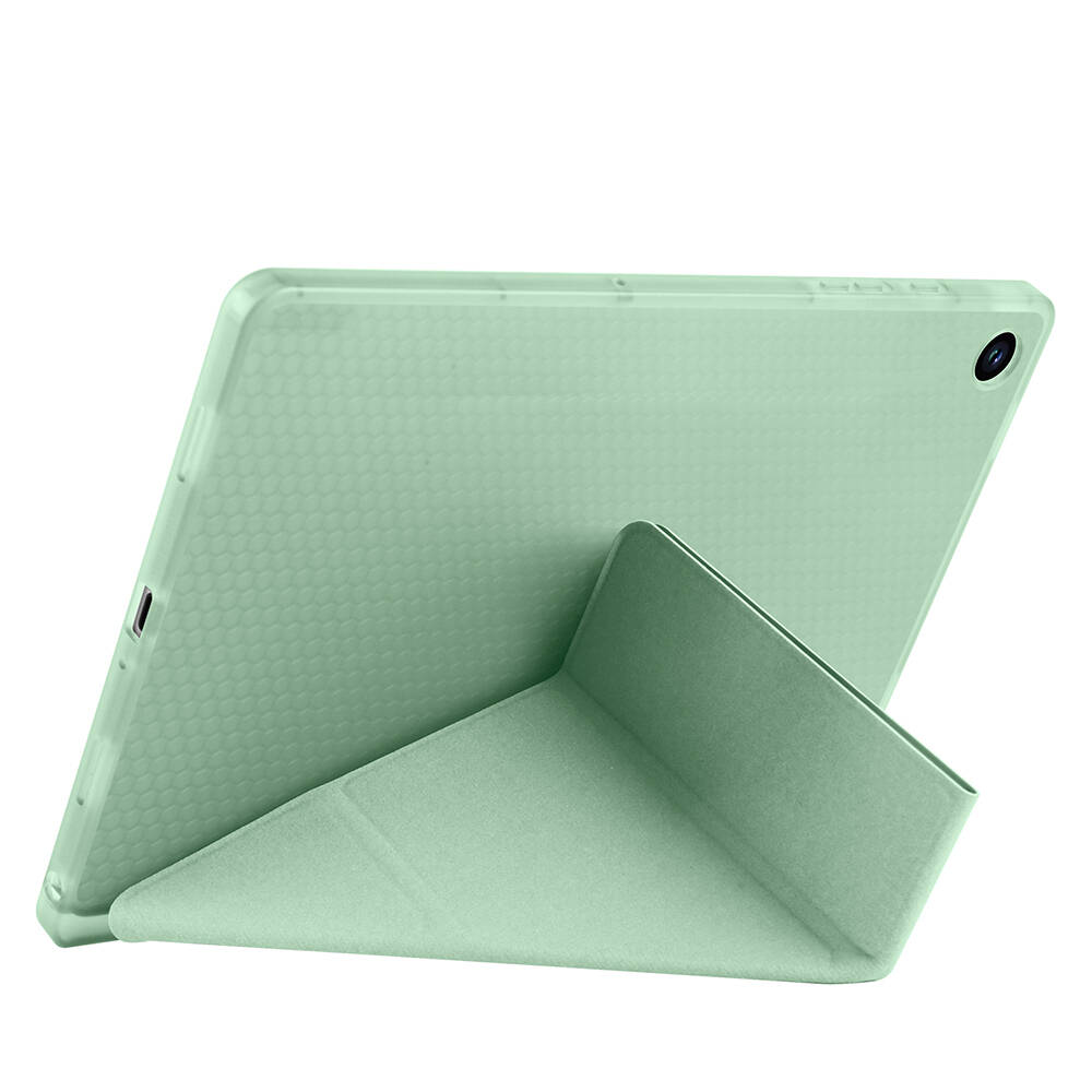 Galaxy Tab A11 Plus Kılıf Zore Tri Folding Kalem Bölmeli Standlı Kılıf - 16