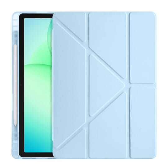Galaxy Tab A11 Plus Kılıf Zore Tri Folding Kalem Bölmeli Standlı Kılıf - 22